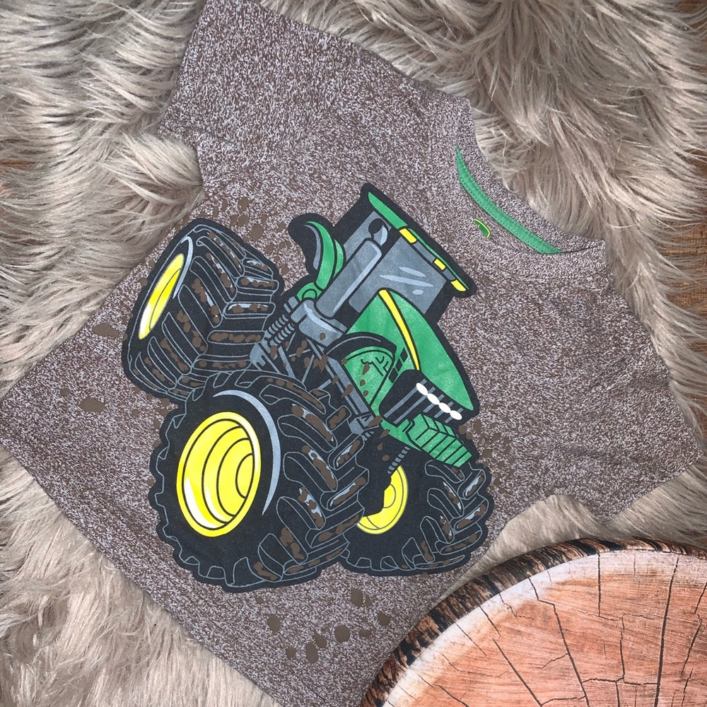 2T John Deere Tractor T-Shirt EUC